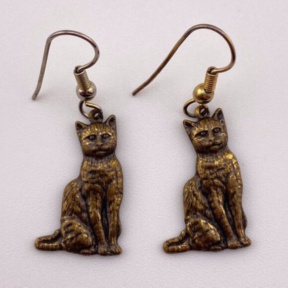 Vintage Cat Earrings - Picture 9 of 9